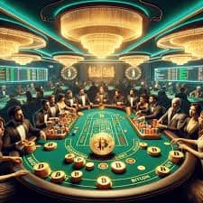 Antarmuka baccarat digital androeed dengan statistik tangan sebelumnya dan panel taruhan
